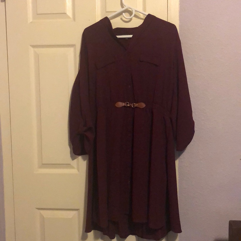 Beautiful maroon dress worn once!